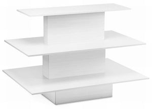 Only Hangers 3 Tier Display Tables in Black, White, or Maple - Available in Oval, Rectangular or Square