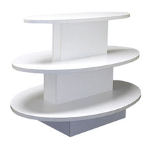 Load image into Gallery viewer, Only Hangers 3 Tier Display Tables in Black, White, or Maple - Available in Oval, Rectangular or Square