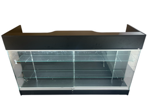 Black Ledgetop Showcases with LED Lights  in 4ft and 6ft