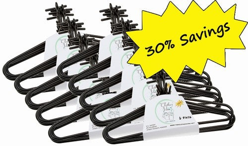 Mainstays Plastic Space Saving Cascading Clothing Hanger, 10 Pack