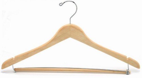 Flat Hangers - Multiple Styles - Natural/Chrome - Case of 100 