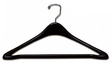 Only Hangers Clear Plastic 17 Dress Hanger (Box of 100)