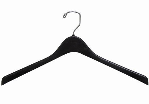 Jacket Plastic Hangers - 16 Length/ 2 Neck - 50/Box - Black