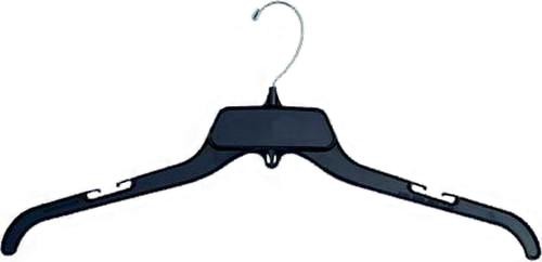 Unbreakable Black Plastic Top Hanger