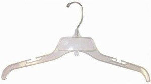Only Hangers Clear Plastic 17 Dress Hanger (Box of 100)