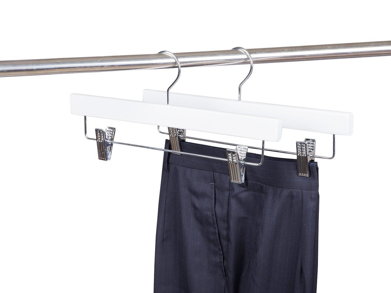 Set of 5 Multi Clothes Hangers Trouser Skirt Holder Compact Pants Hanger  Copper | eBay